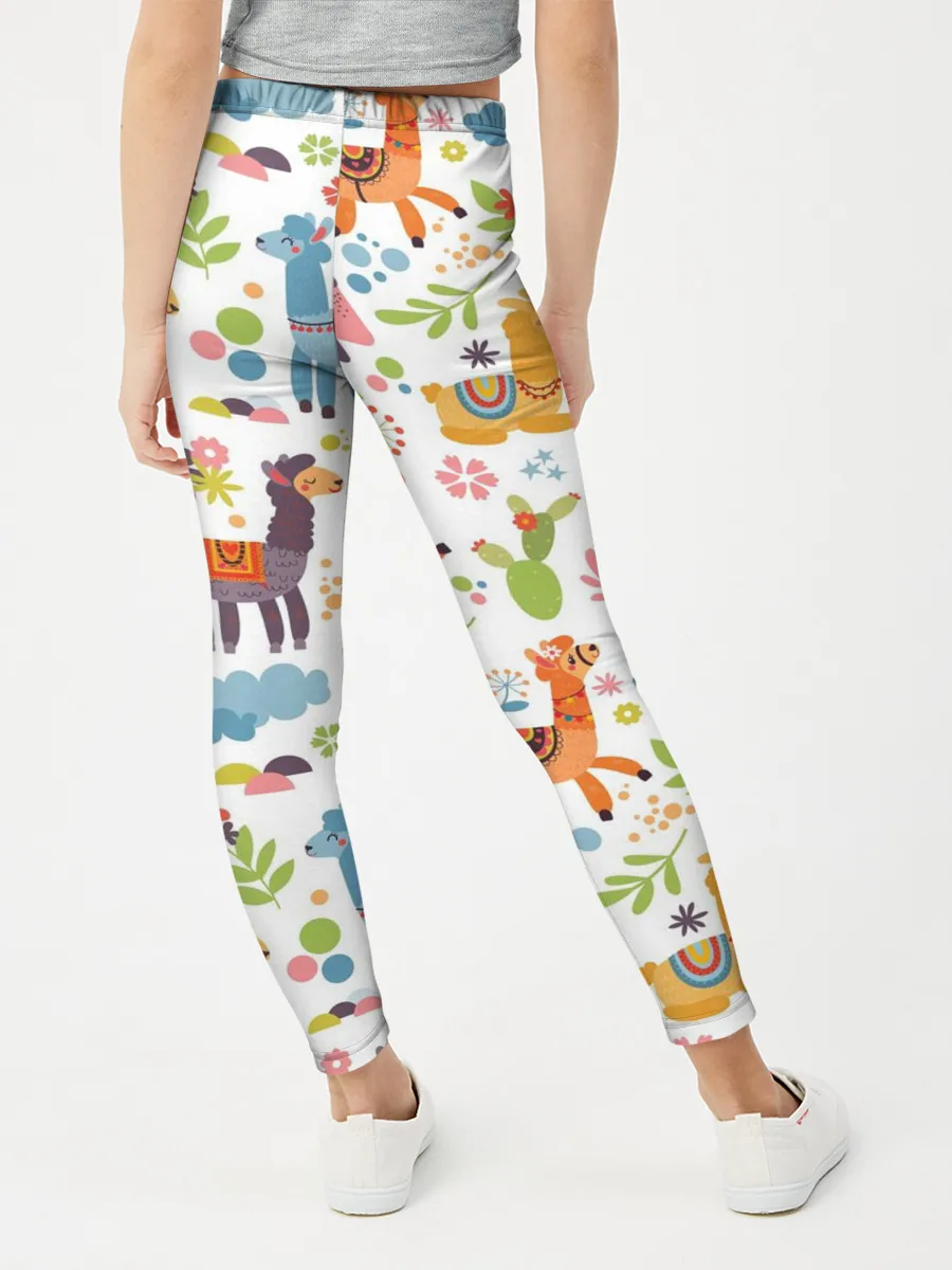 Леггинсы для девочки / Ламы