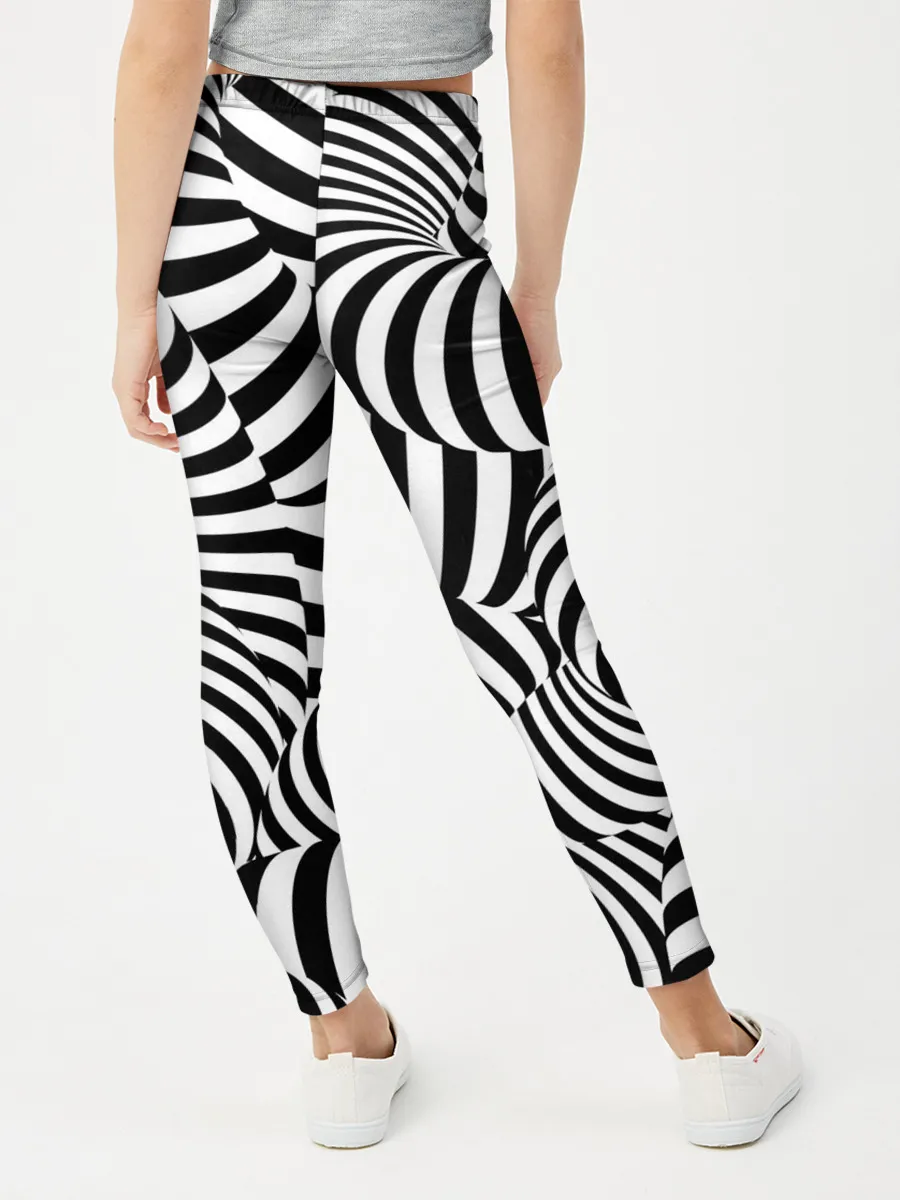 Леггинсы для девочки / Гипнотическая абстракция