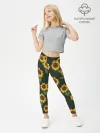 Леггинсы для девочки / Подсолнухи