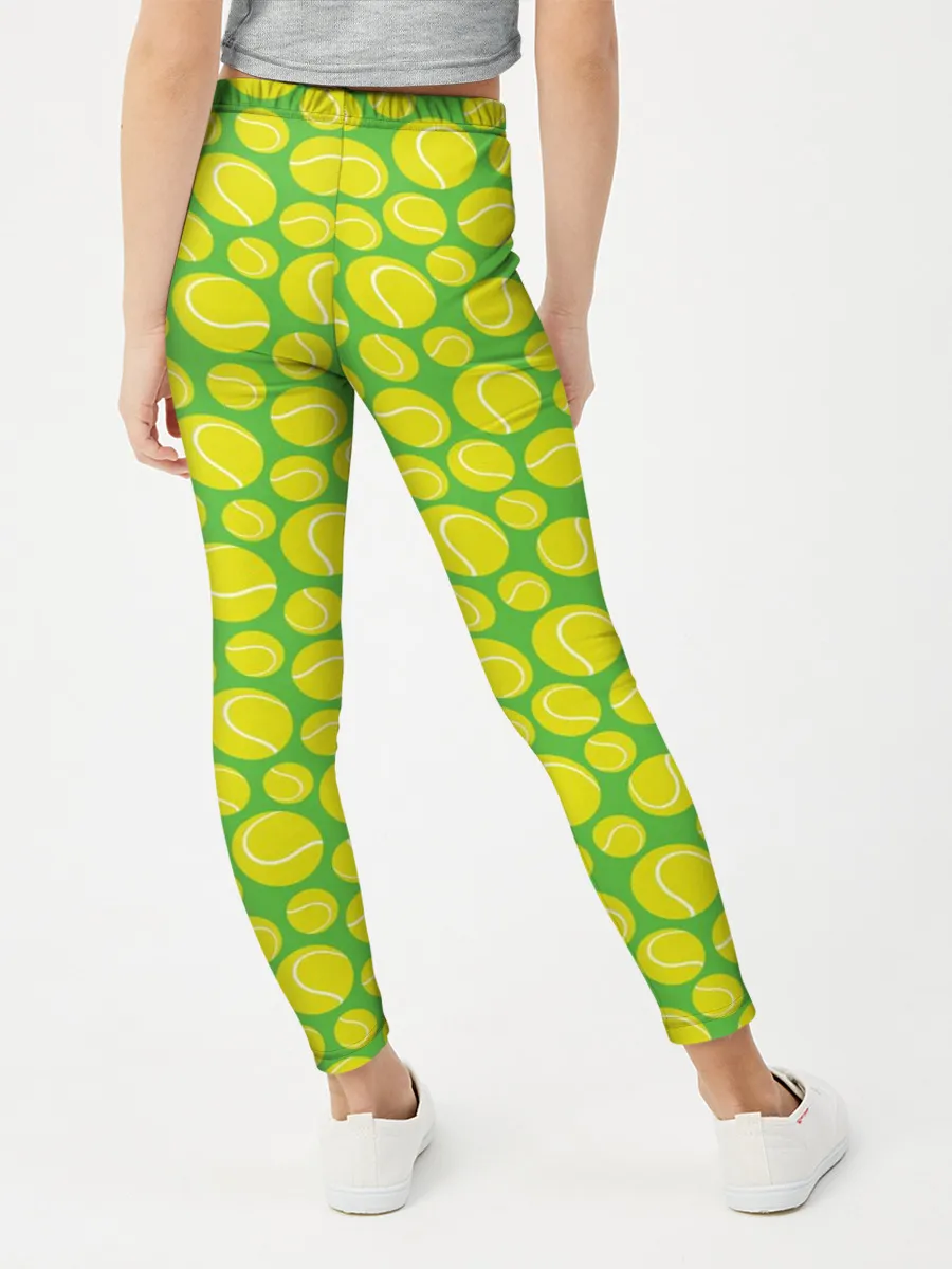 Леггинсы для девочки / Теннисные Мячики