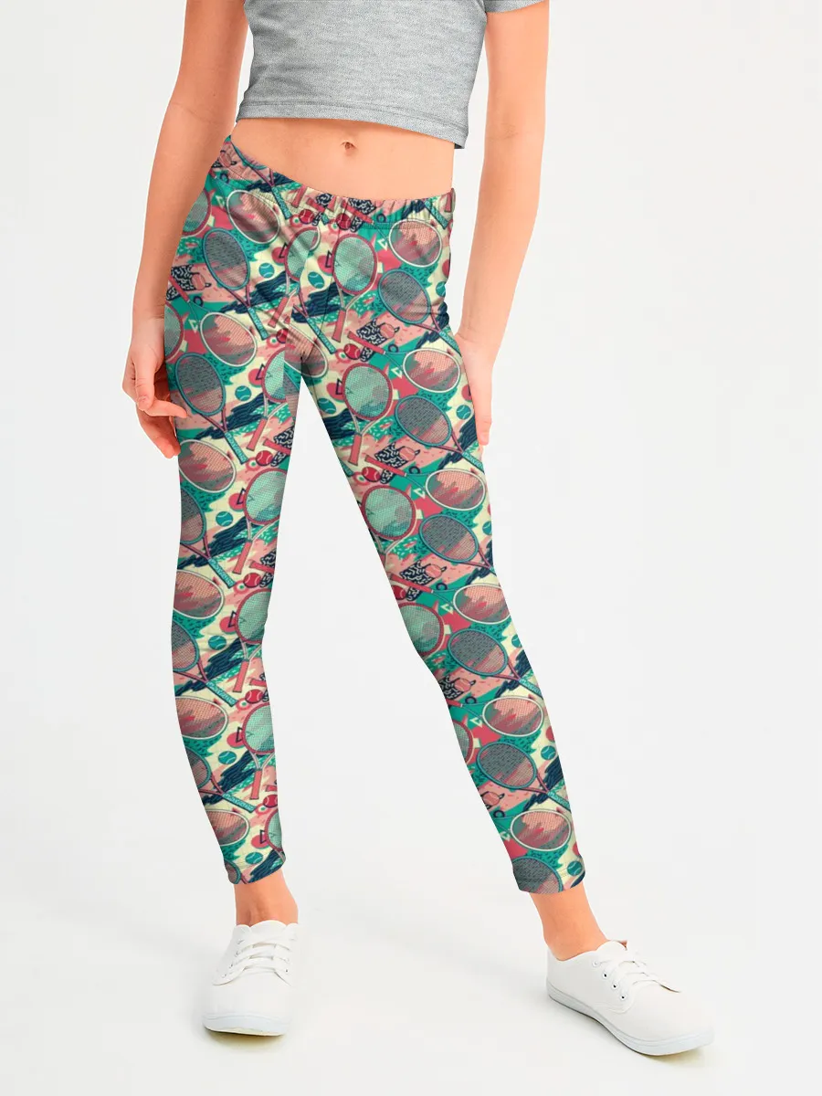 Леггинсы для девочки / Теннисные Ракетки