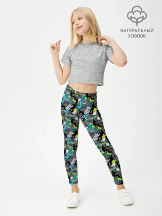 Леггинсы для девочки / Сноуборд