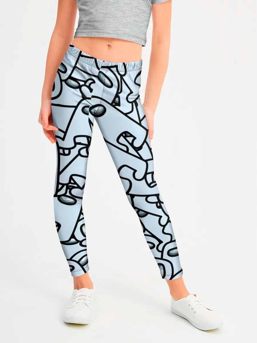 Леггинсы для девочки / among us mem