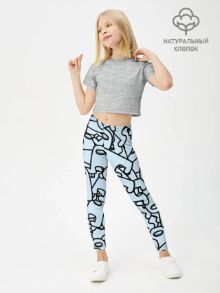Леггинсы для девочки / among us mem