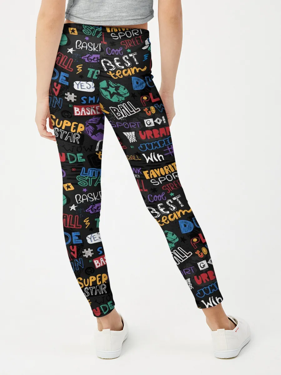 Леггинсы для девочки / Баскетбол