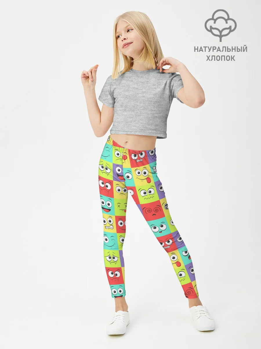 Леггинсы для девочки / Эмоции