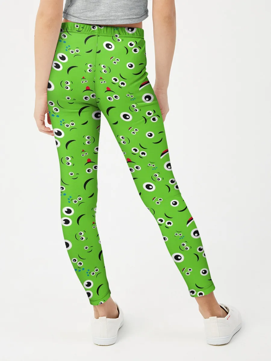 Леггинсы для девочки / Мультяшные Лица