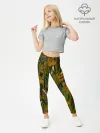 Леггинсы для девочки / Пираньи камуфляж