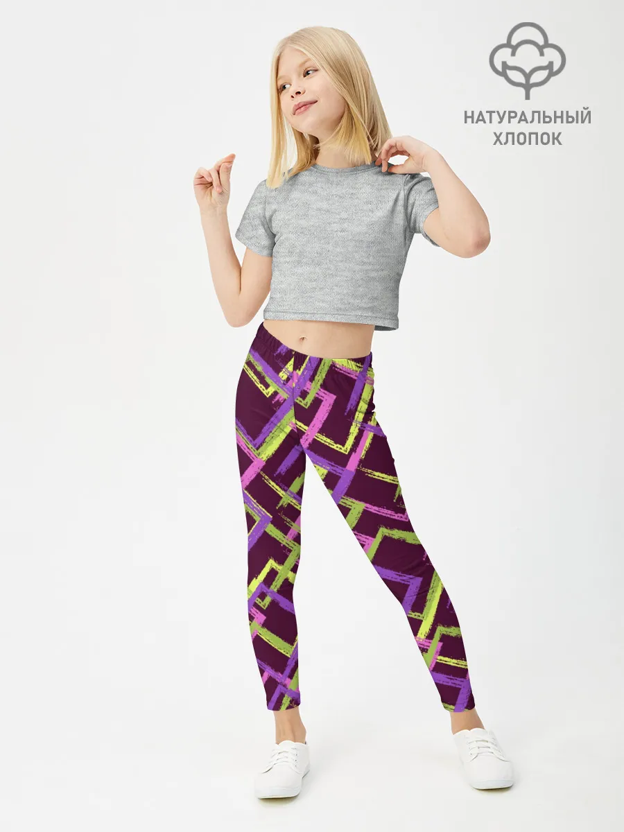 Леггинсы для девочки / Абстракция-2