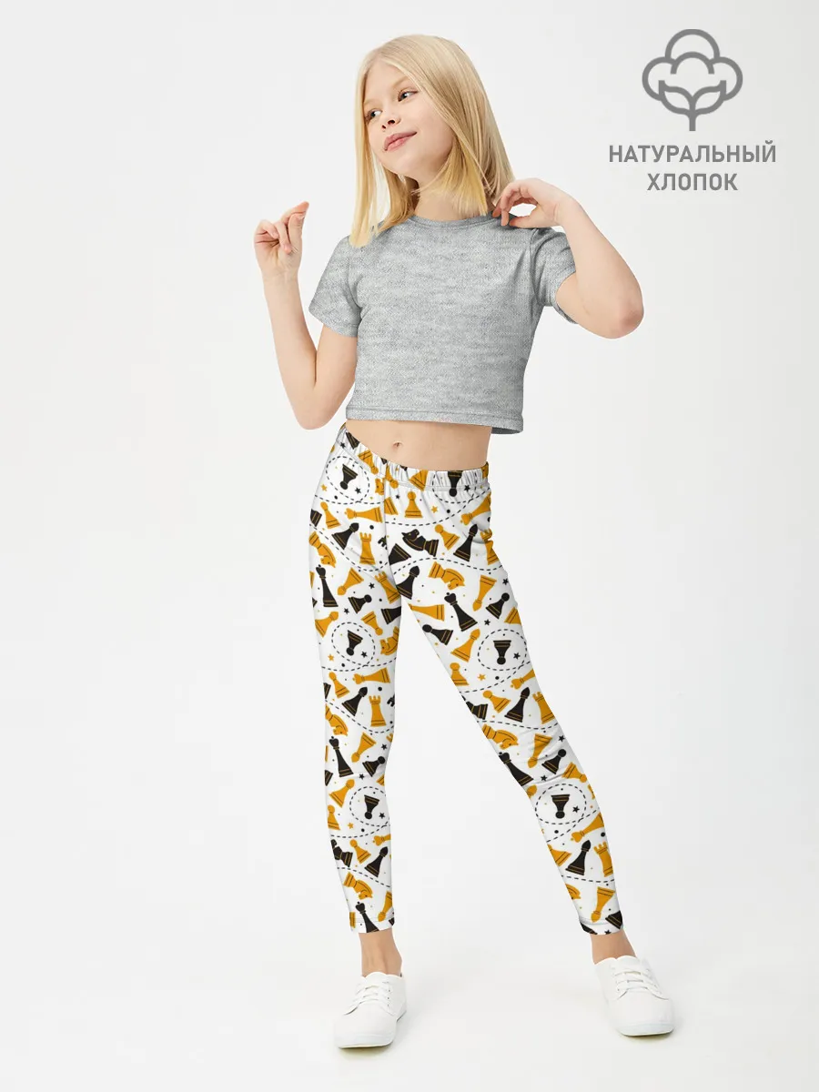 Леггинсы для девочки / Шахматные Фигуры