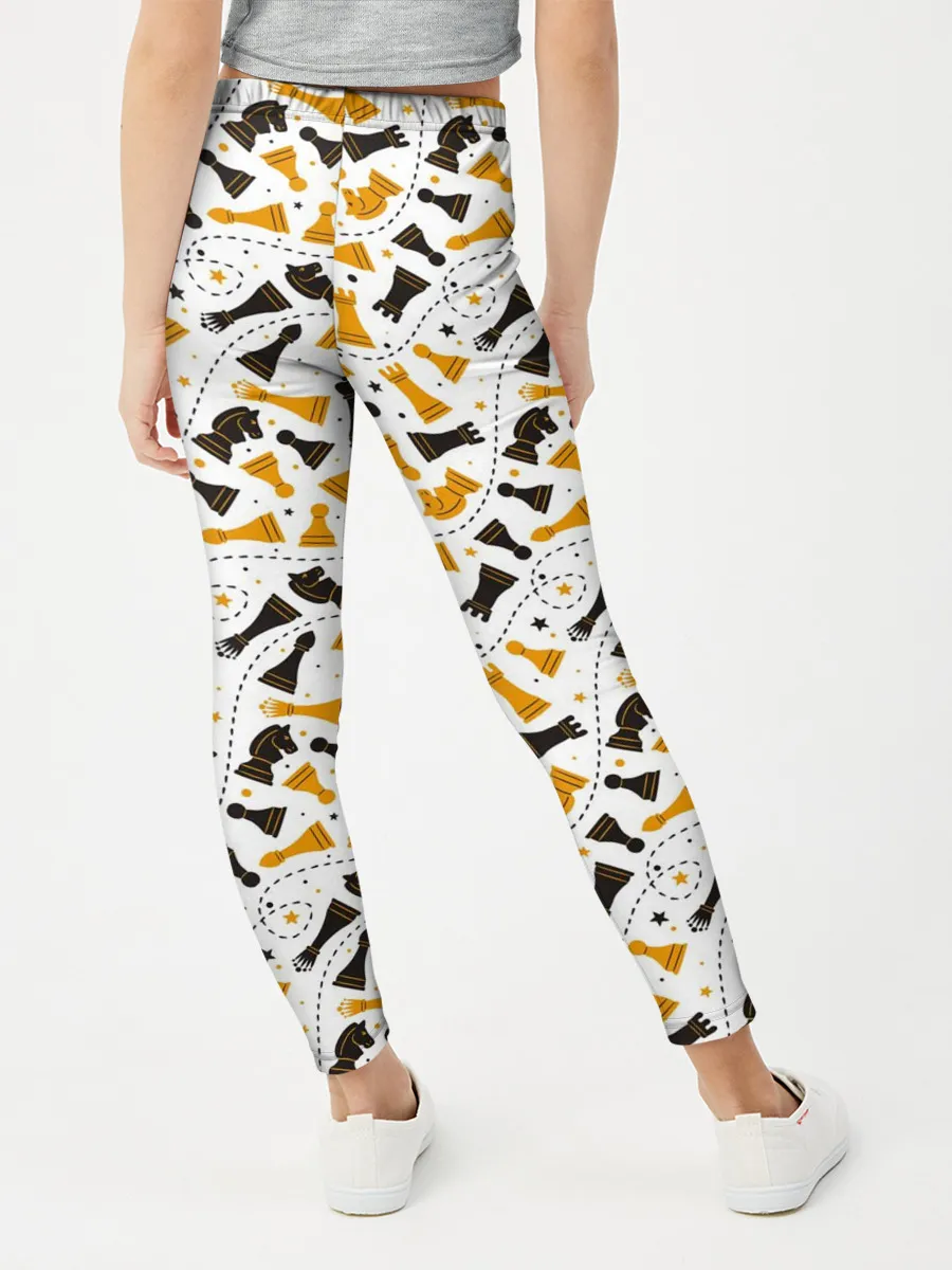 Леггинсы для девочки / Шахматные Фигуры