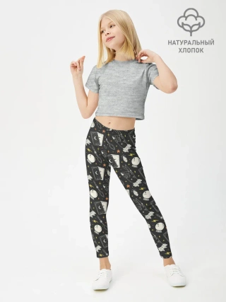 Леггинсы для девочки / Мистический фон