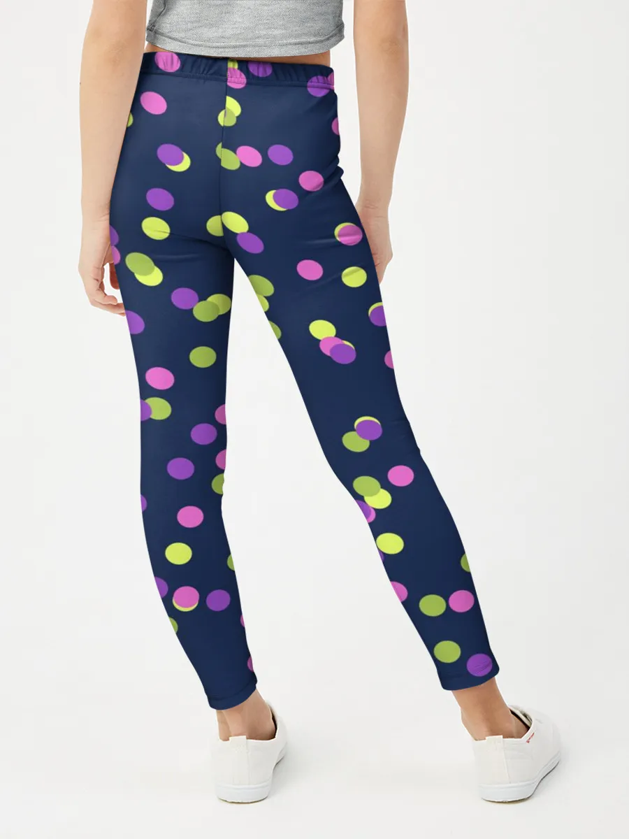 Леггинсы для девочки / Абстракция-3. Горох