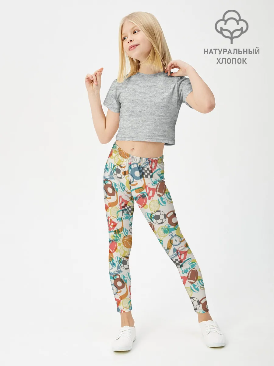 Леггинсы для девочки / Разный Спорт