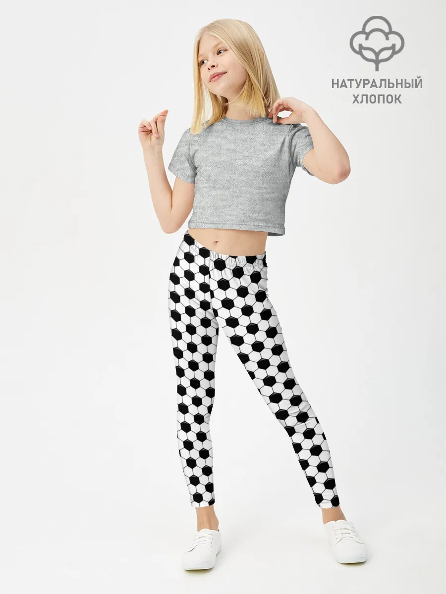 Леггинсы для девочки / Текстура мяча