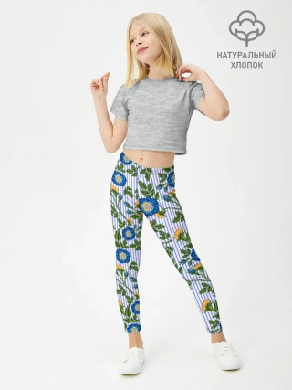 Леггинсы для девочки / Цветочки