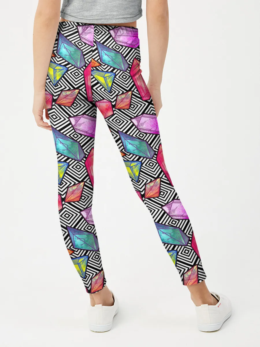 Леггинсы для девочки / Кристаллы