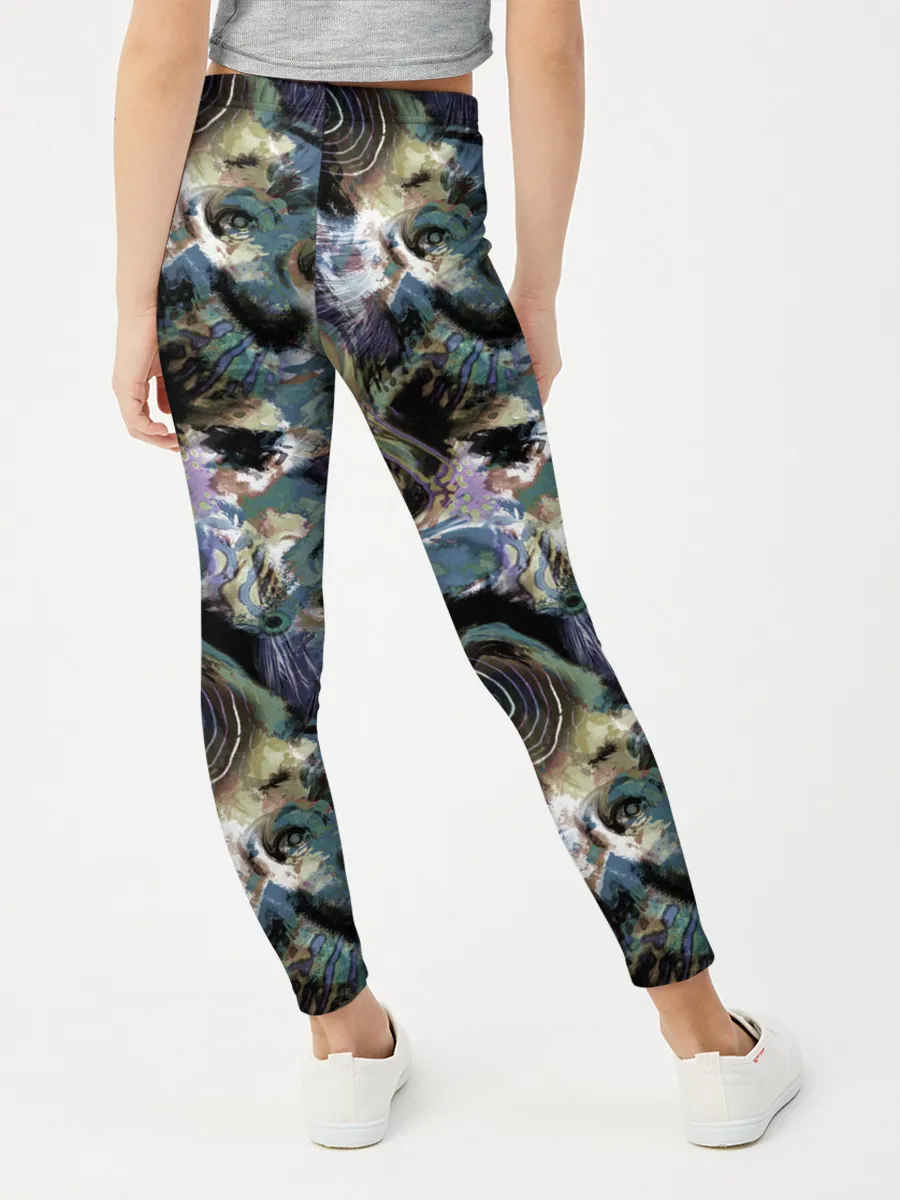 Леггинсы для девочки / Узор для рыбака