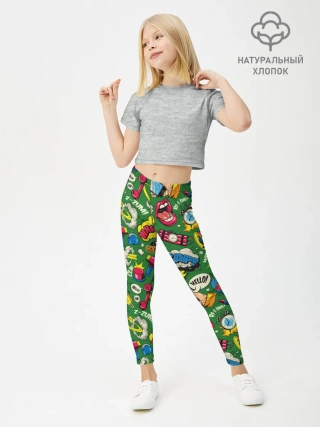 Леггинсы для девочки / Поп-арт