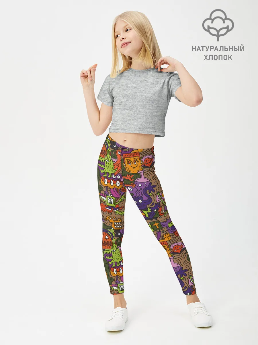 Леггинсы для девочки / Монсты