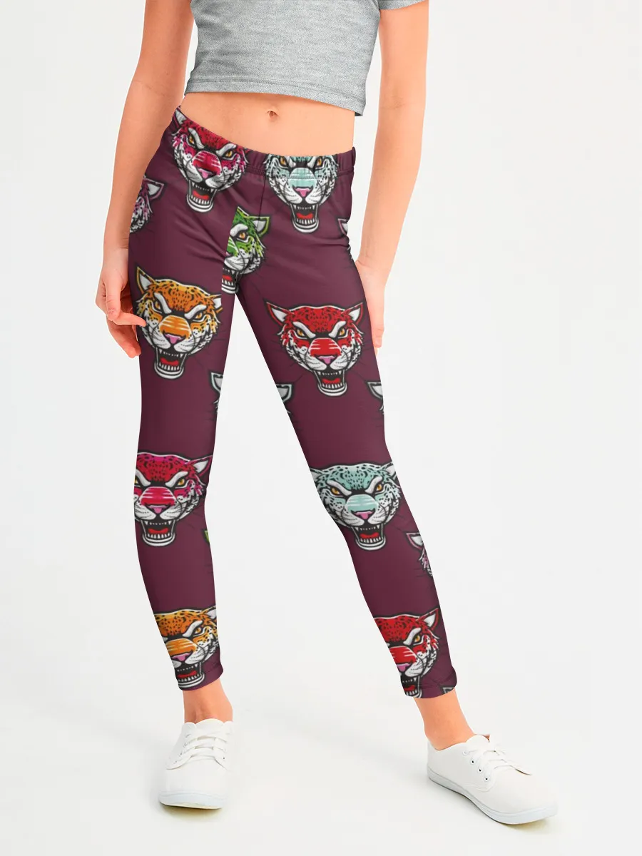 Леггинсы для девочки / Дикие кошки
