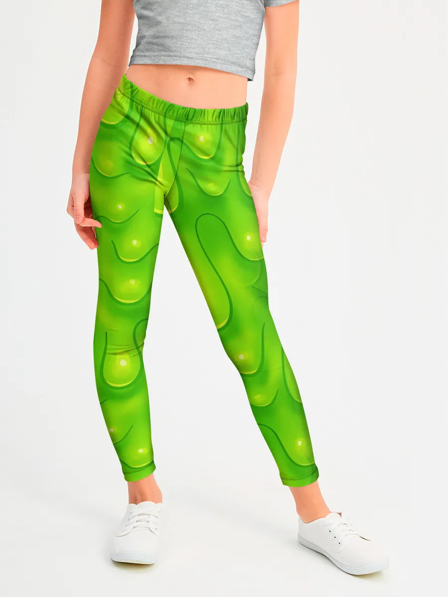 Леггинсы для девочки / СЛИЗЬ / SLIME / ТЕКСТУРА