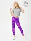 Леггинсы для девочки / ФИОЛЕТОВАЯ ХОХЛОМА