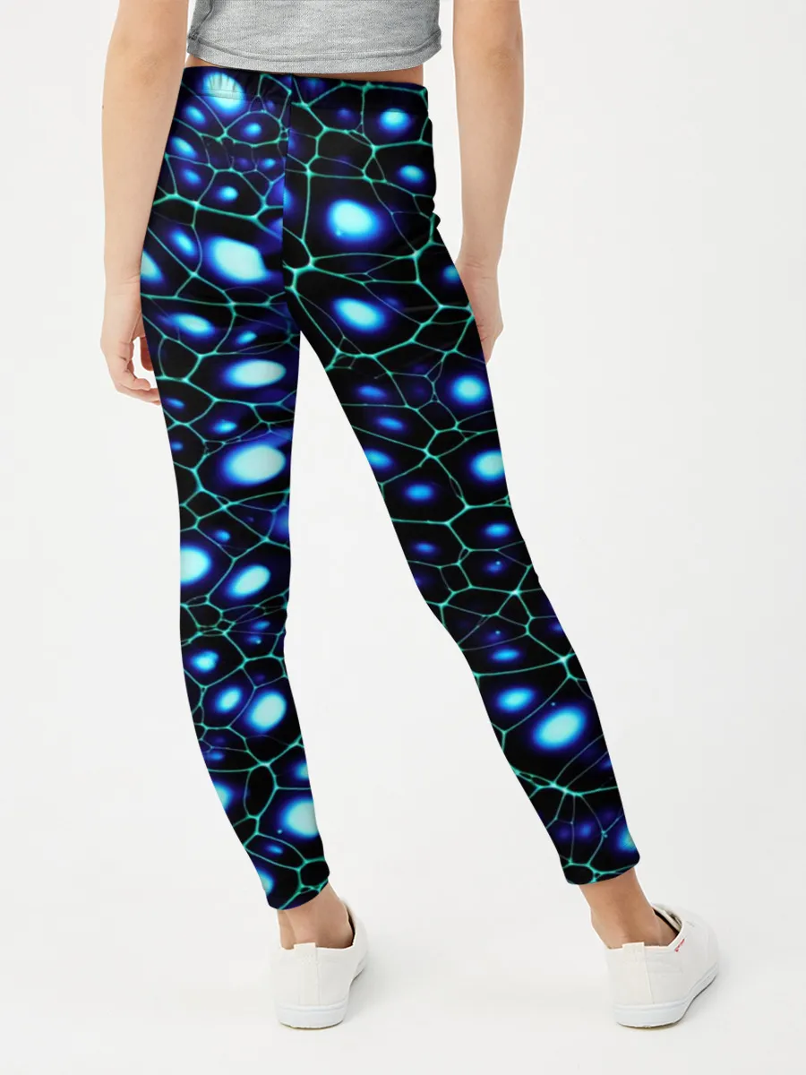 Леггинсы для девочки / Абстракция-макрокраска