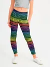 Леггинсы для девочки / Этнический радужный орнамент