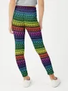 Леггинсы для девочки / Этнический радужный орнамент