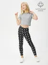 Леггинсы для девочки / черепа