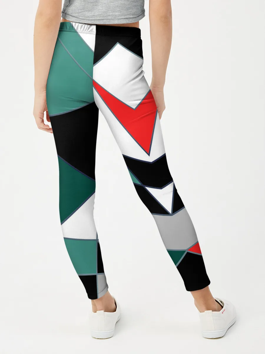 Леггинсы для девочки / Абстрактный геометрический