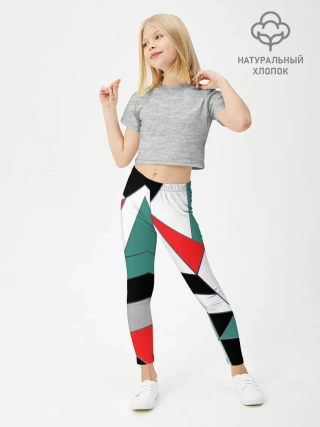 Леггинсы для девочки / Абстрактный геометрический