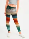 Леггинсы для девочки / Мозаичный абстрактный узор