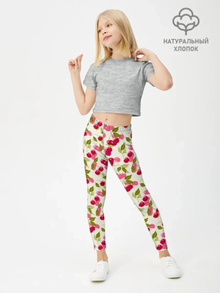 Леггинсы для девочки / Спелая вишня