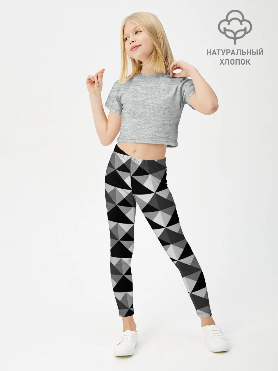 Леггинсы для девочки / Современный геометрический