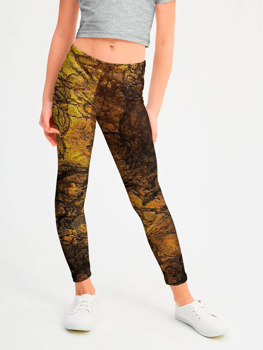 Леггинсы для девочки / Абстрактный узор текстура