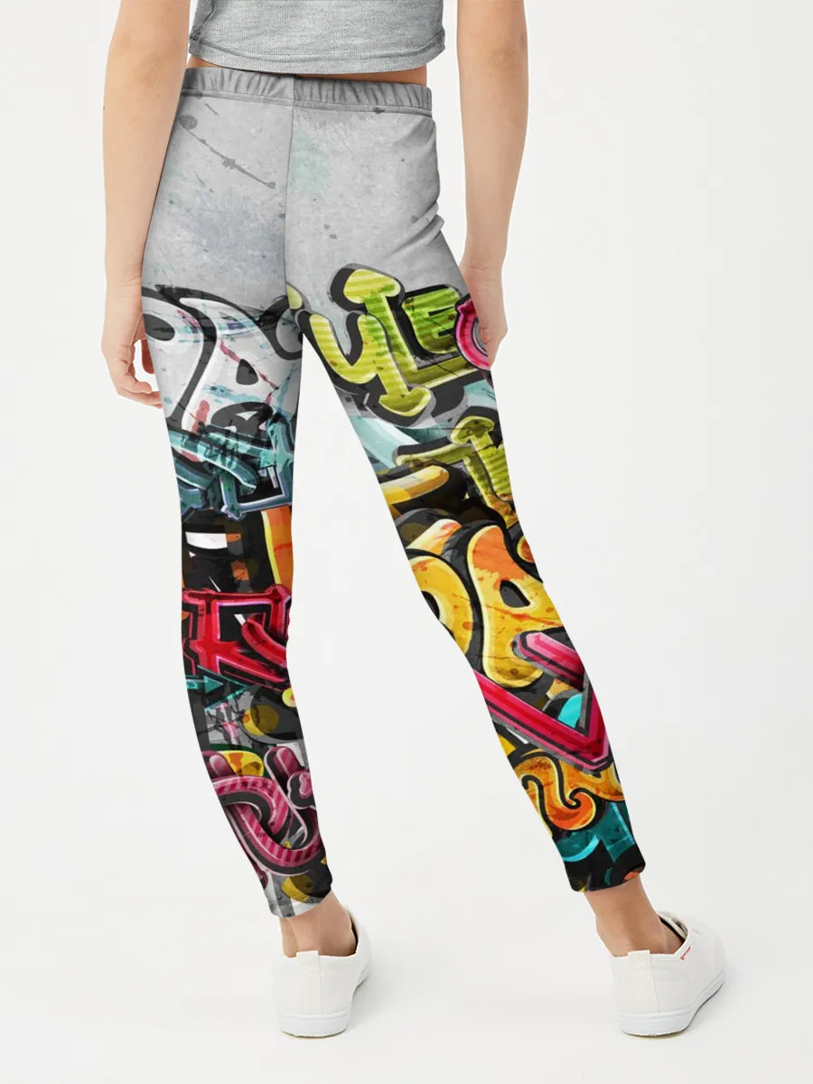 Леггинсы для девочки / Graffiti on the wall