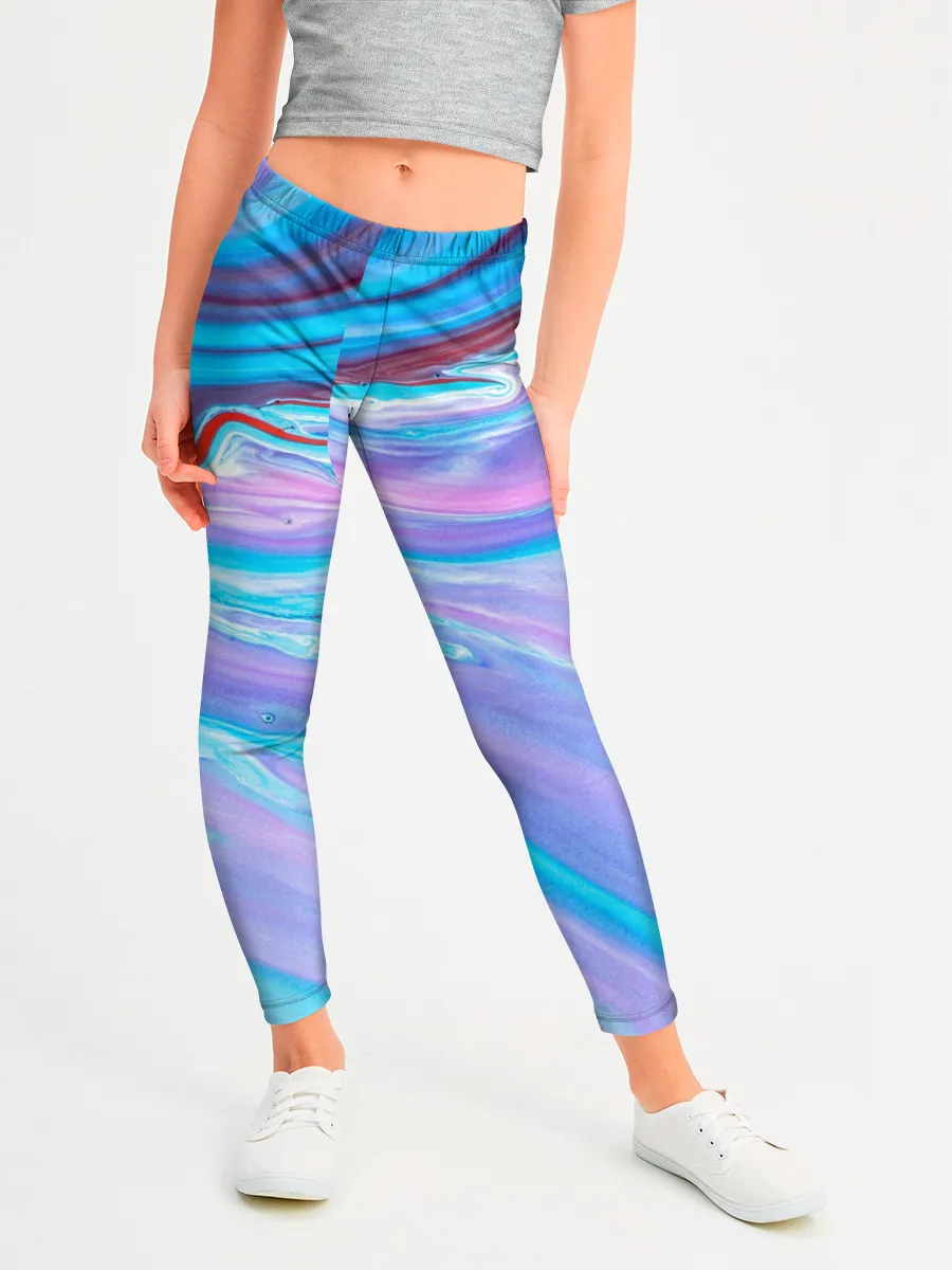 Леггинсы для девочки / Абстрактный прилив