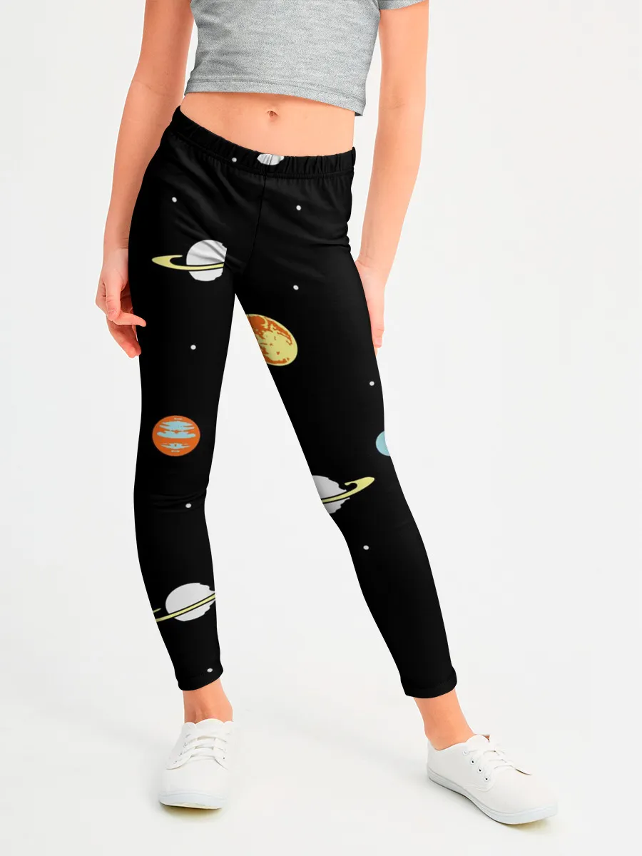 Леггинсы для девочки / Планеты в космосе