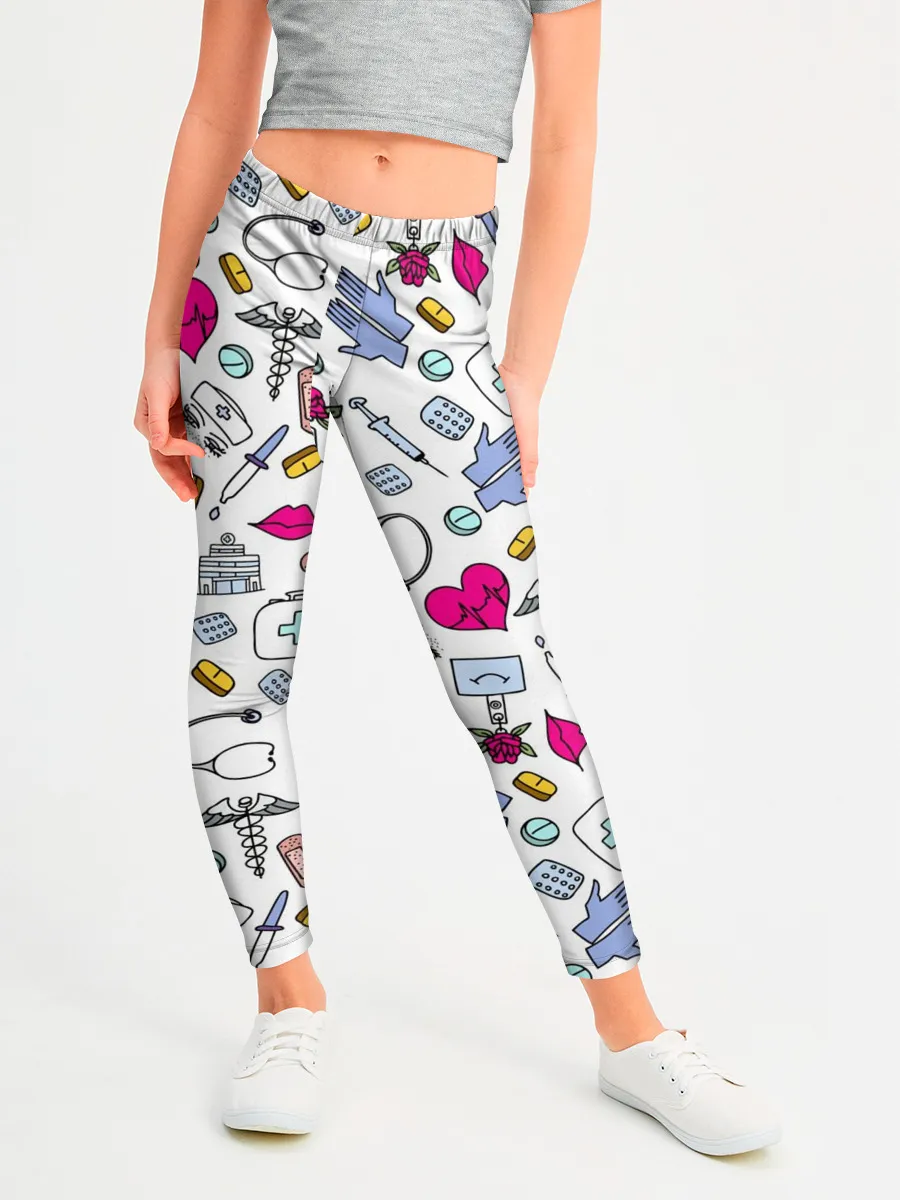 Леггинсы для девочки / Медицинский паттерн