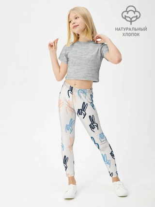 Леггинсы для девочки / Знаки победы