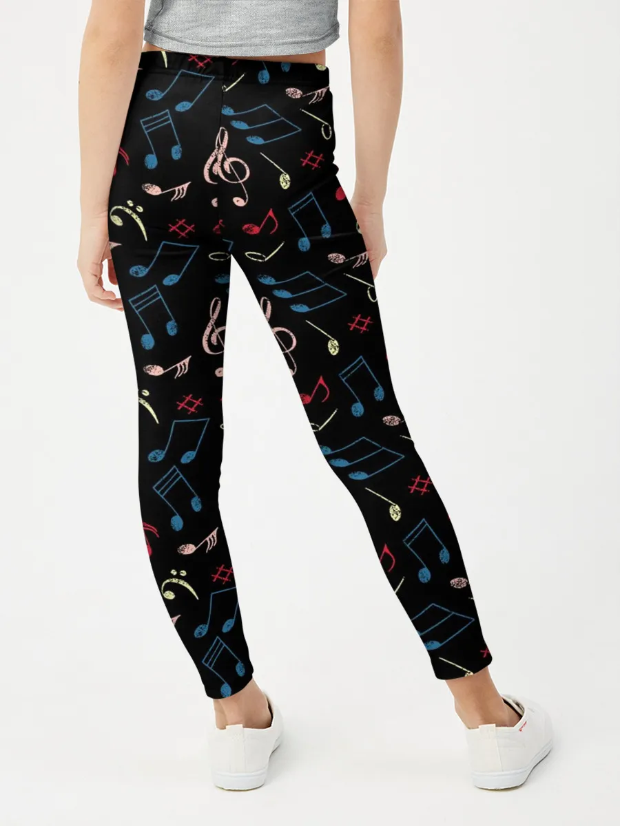 Леггинсы для девочки / Ноты паттерн