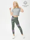 Леггинсы для девочки / Розовые орхидеи