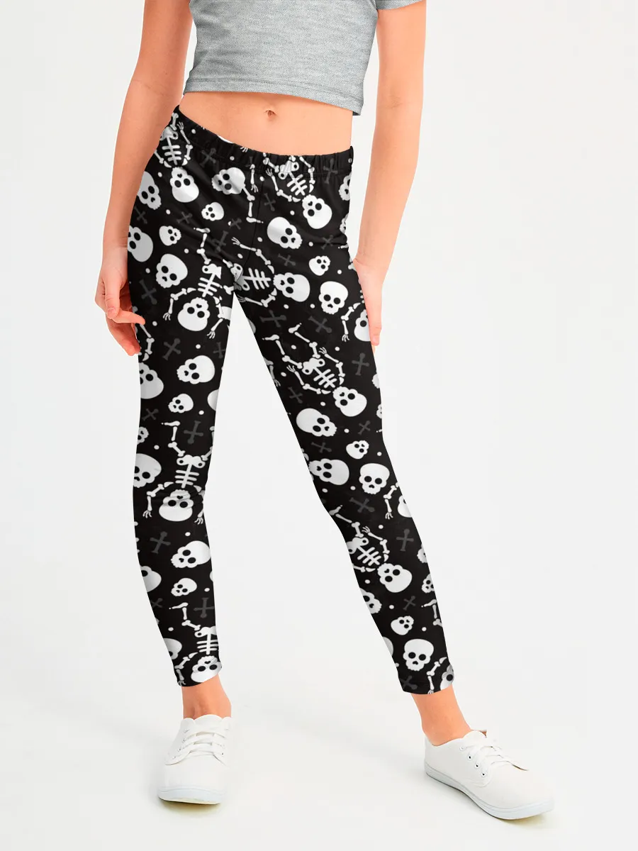 Леггинсы для девочки / Скелеты