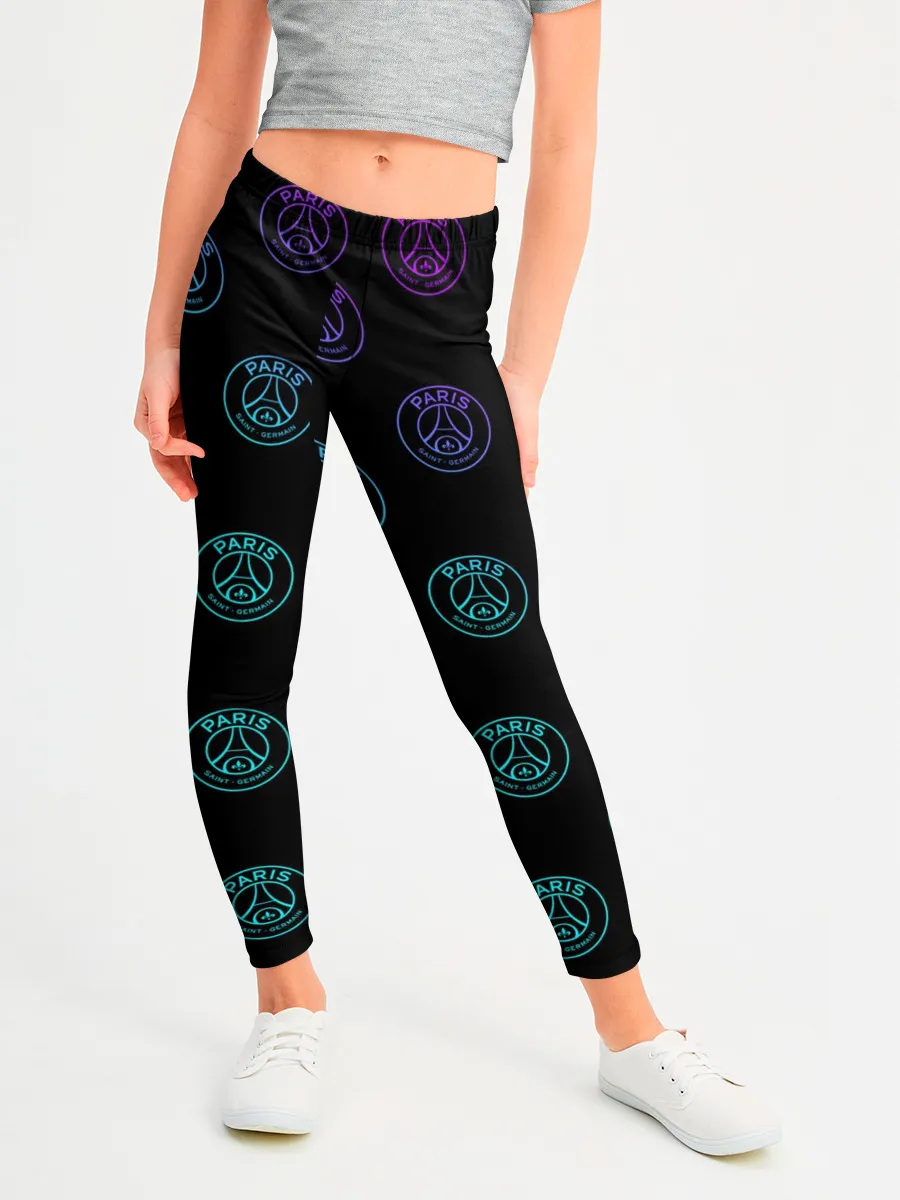 Леггинсы для девочки / PSG NEON | ПСЖ НЕОН