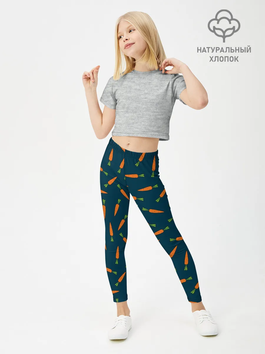Леггинсы для девочки / Морковки паттерн