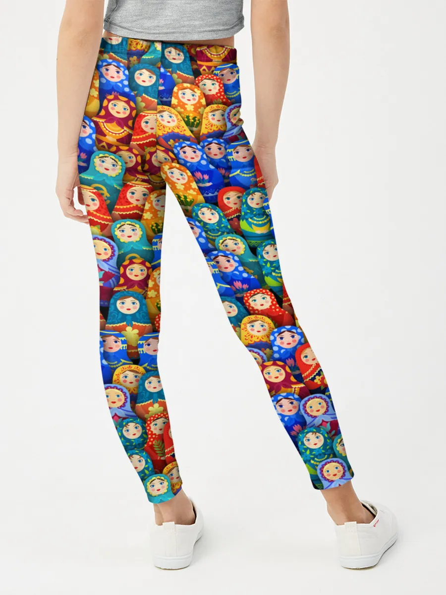 Леггинсы для девочки / Матрёшки