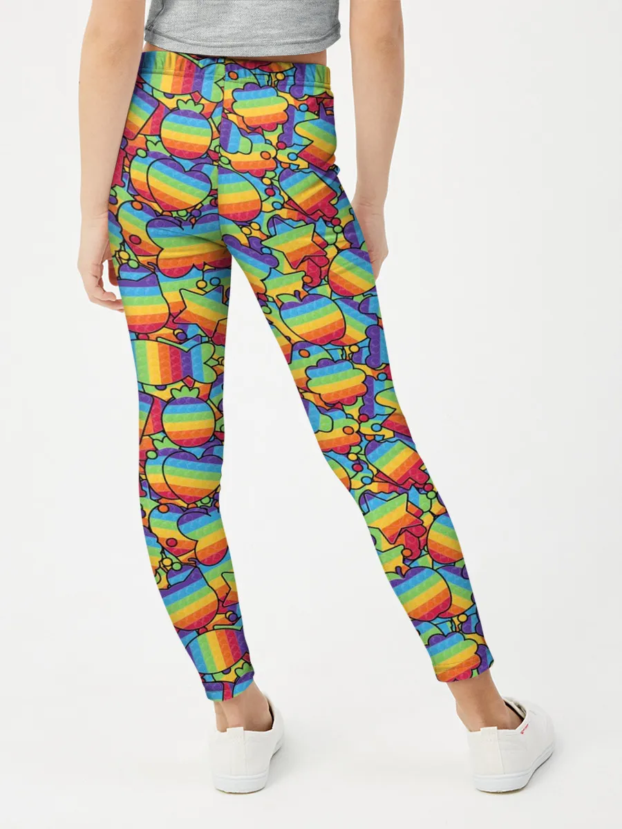 Леггинсы для девочки / POP IT МИКС | ПОП ИТ