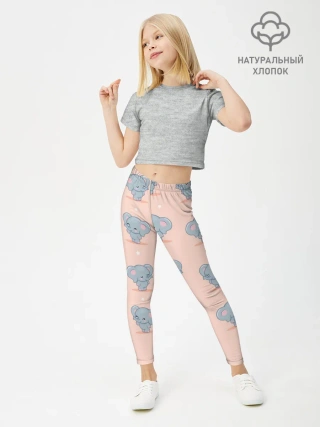 Леггинсы для девочки / Слоники